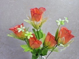 Ramo 5 rosas con estambre